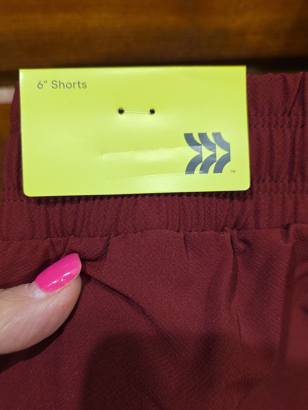 Athletic Shorts in Deep Burgundy, Small - Picture 7 of 7